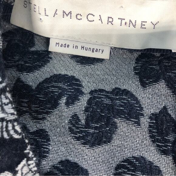 Stella McCartney navy blue damask Jacquard swing dress med/large - Picture 6 of 8